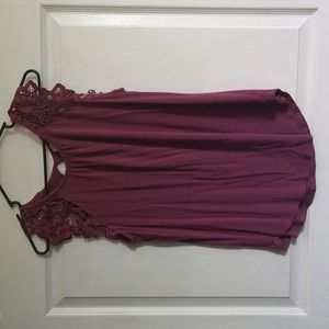 No Boundaries Purple Tanktop with Lace